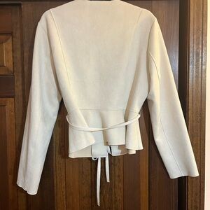 Zara faux suede, zip front jacket